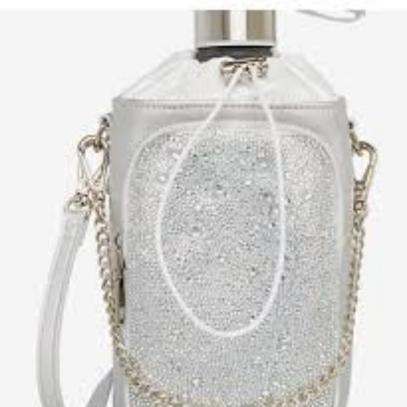 Betsey Johnson Handbags - Betsey Johnson Kitsch Keep It Cool Water Bottle Silver EUC